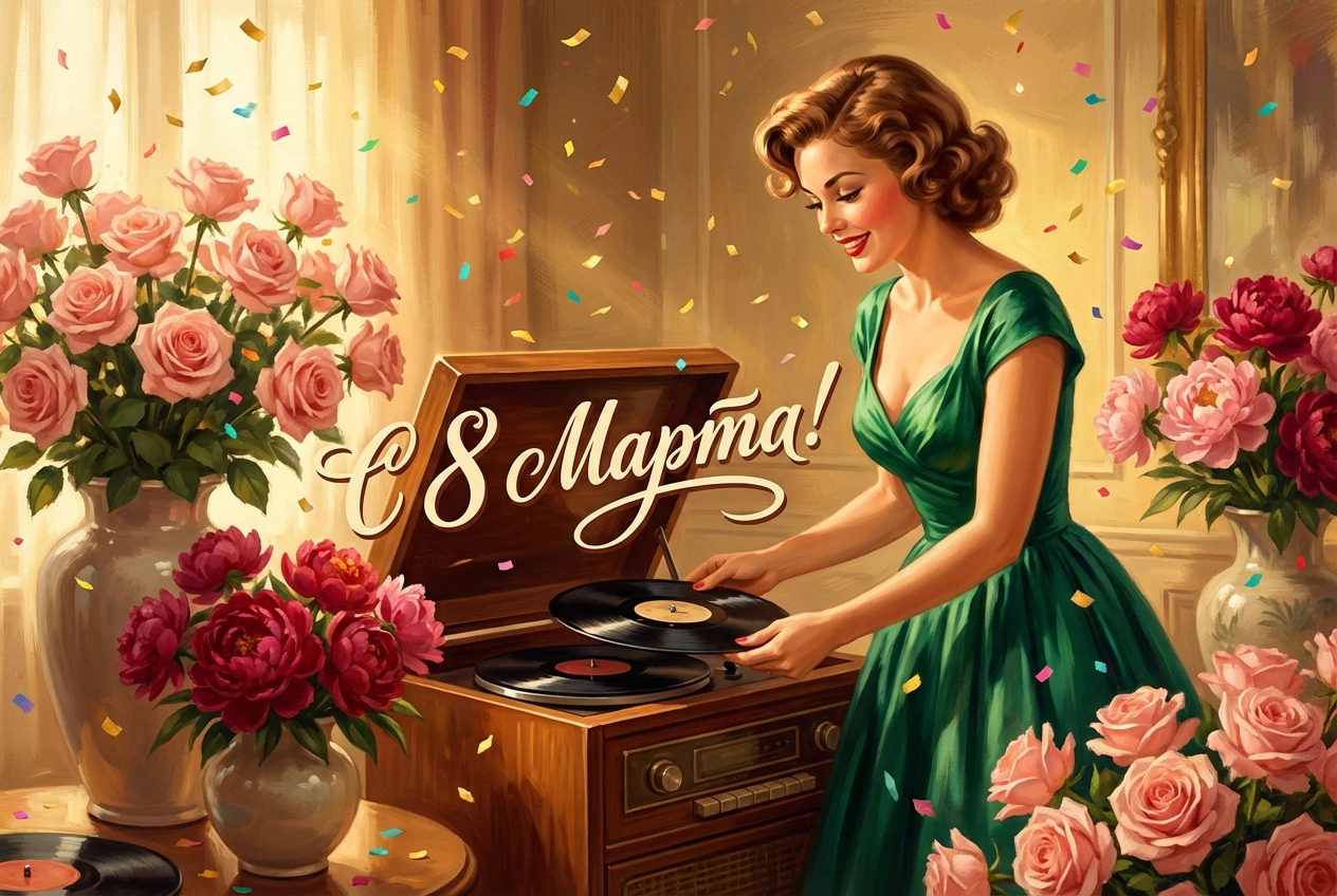 Открытки на 8 Марта: 20 вариантов для поздравления близких и знакомых