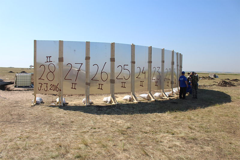 Во время проведения натурного эксперимента в&nbsp;Павлограде для&nbsp;расследования причин крушения Boeing в&nbsp;Донбассе в&nbsp;июле 2014 года


