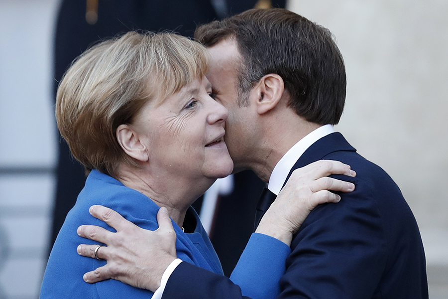 Канцлер Германии Ангела Меркель и президент Франции ​Эмманюэль Макрон