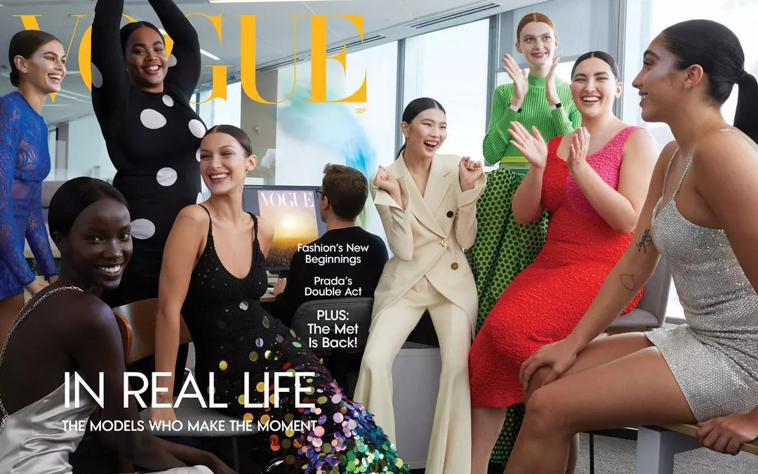 Лурдес Леон (справа) на обложке американского Vogue, сентябрь 2021 года
