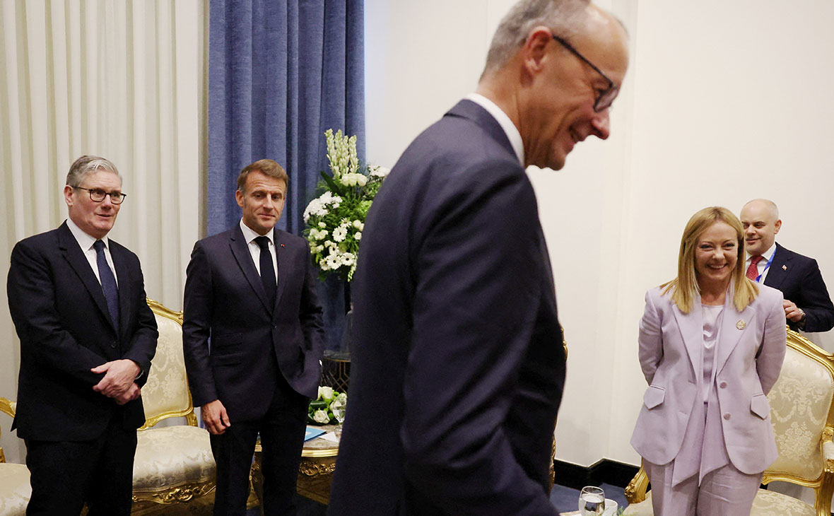 В центре&nbsp;&mdash; канцлер Германии Фридрих Мерц.