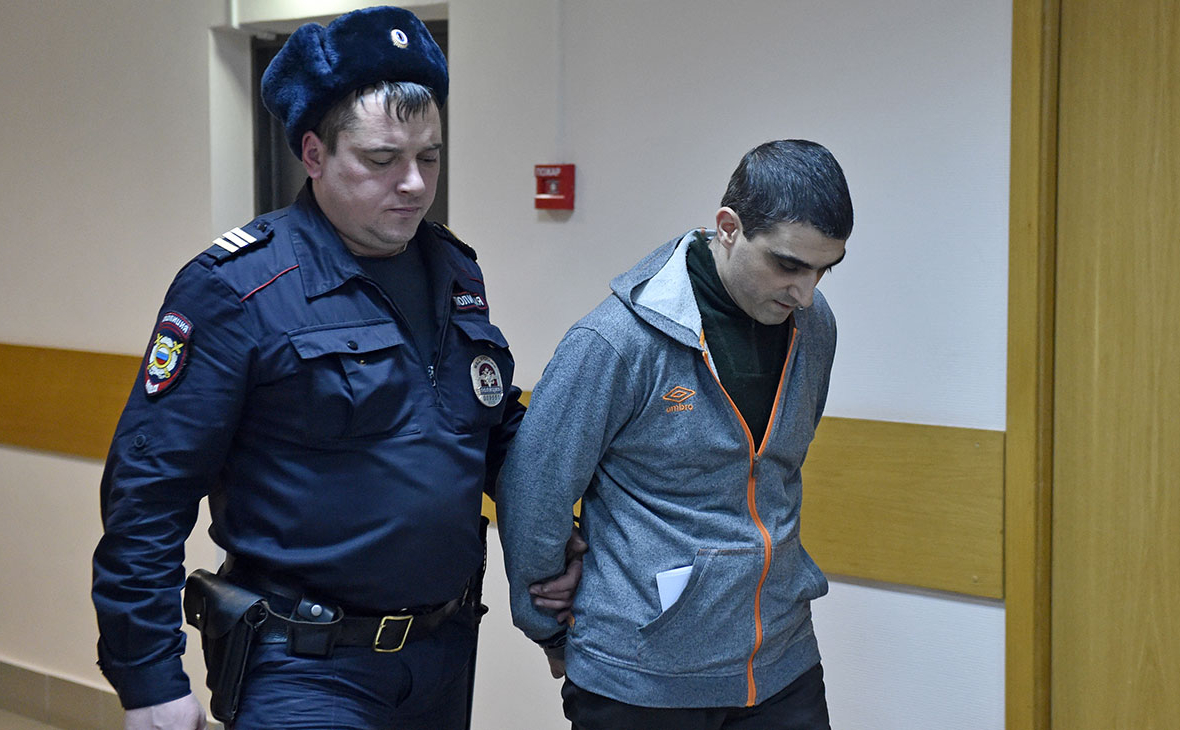 Сергей Хачатуров во время рассмотрения дела в Дорогомиловском суде