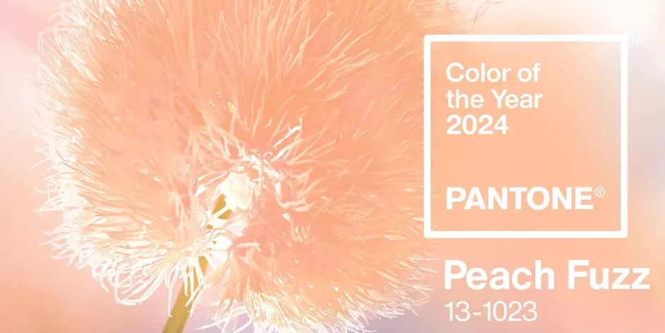 Институт цвета Pantone назвал главным цветом 2024 года оттенок «персикового пушка»