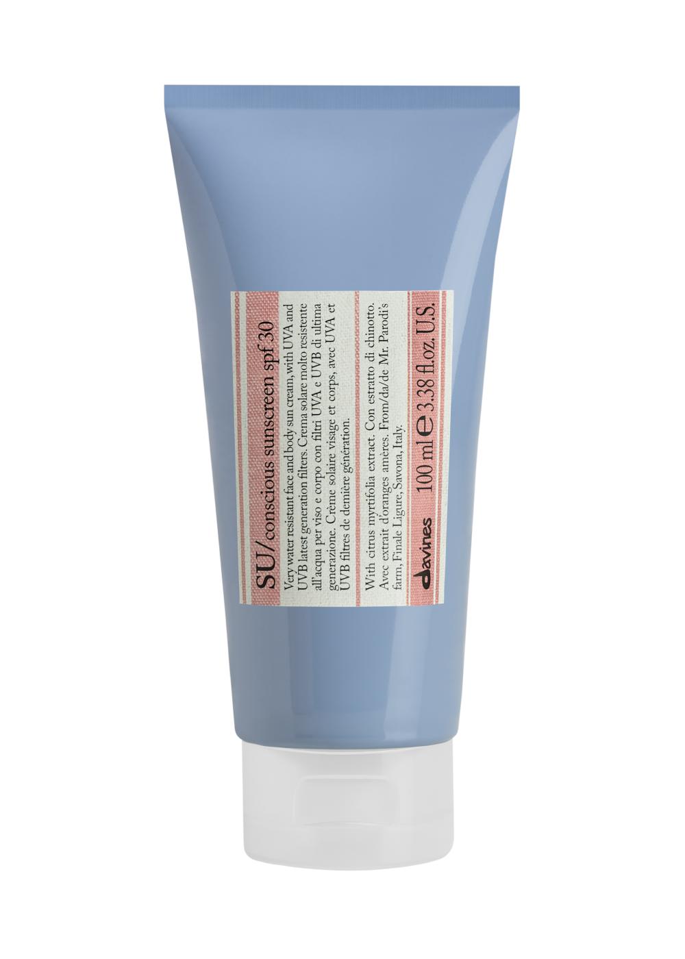 Солнцезащитный крем SU для лица и тела с SPF 30, Davines, 3980 руб. (davines.ru)