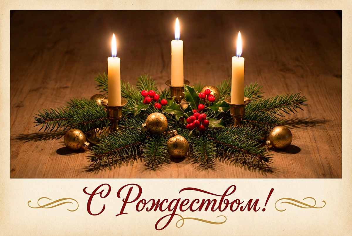 Открытки с Рождеством Христовым: 15 красивых картинок для поздравления