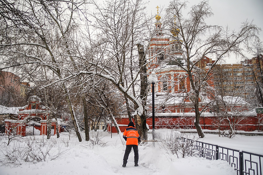 Снегопад повалил&nbsp;в столице&nbsp;более 2 тыс. деревьев.
