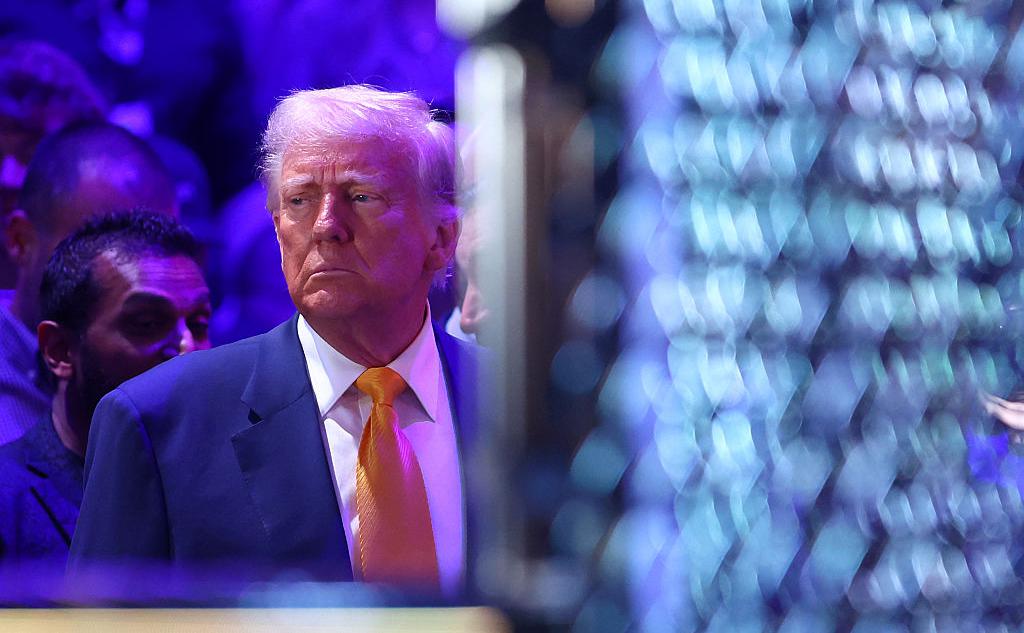 Дональд Трамп на турнире UFC в Майами 12 апреля 2025 года