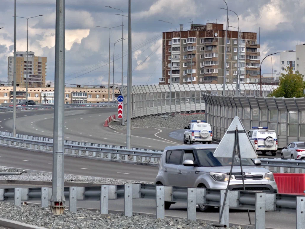 В Екатеринбурге открыли новый участок развязки у «Калины»
