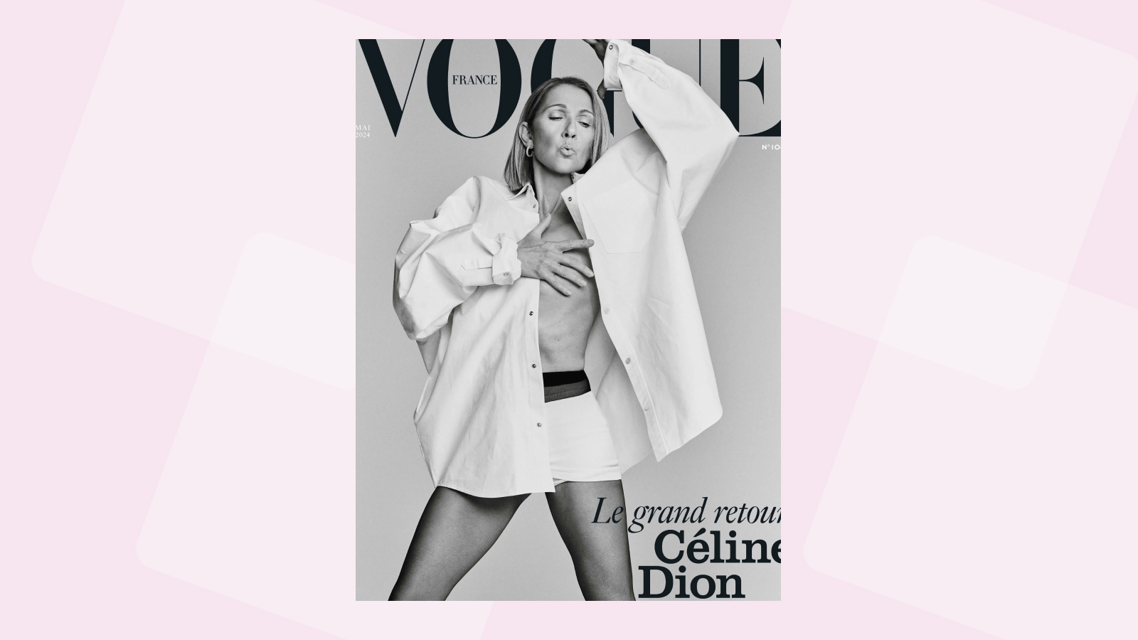 <p>Певица Селин Дион на обложке Vogue France</p>