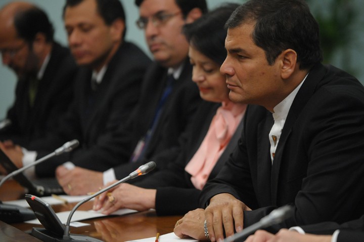 Президент Эквадора Рафаэль Корреа в Москве