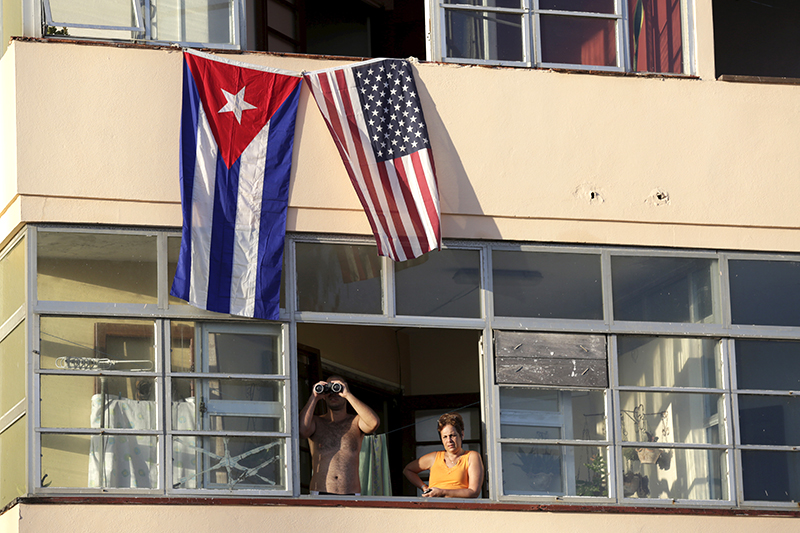 Жители Гаваны приветствовали американскую делегацию, прибывшую на&nbsp;Кубу 14 августа для&nbsp;открытия посольства США