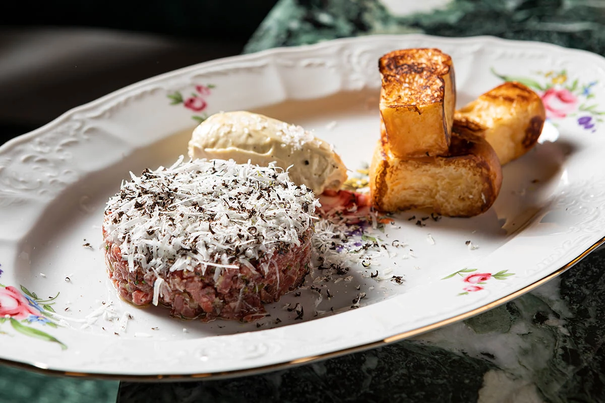 Тартар из мраморной говядины