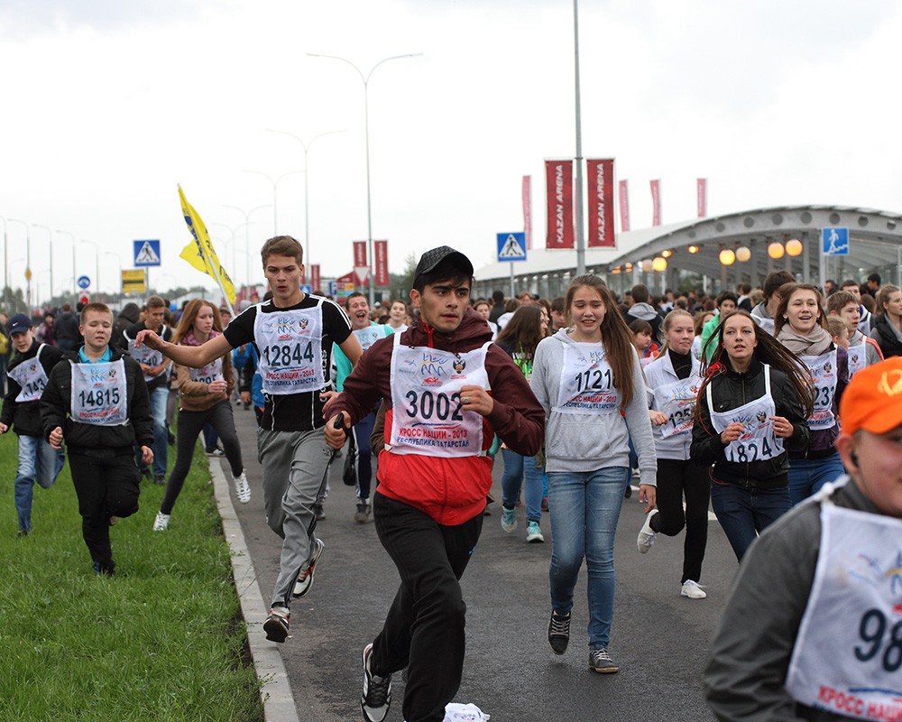 Во Всероссийском дне бега в Казани приняли участие более 20 тыс. человек