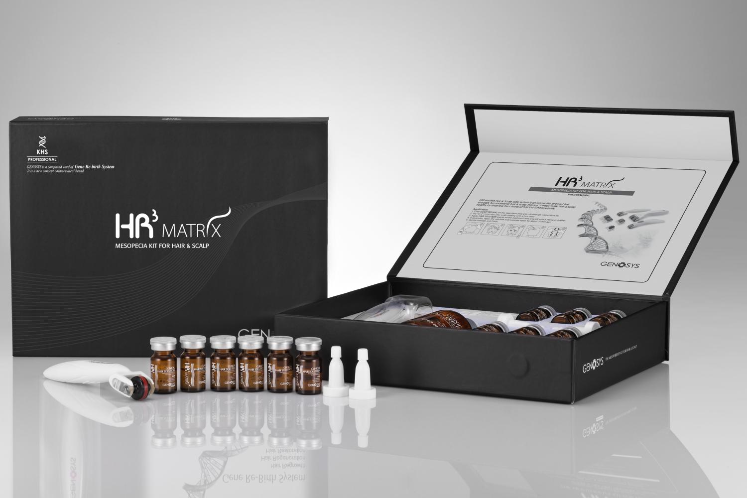 Набор против выпадения волос HR3 Matrix Mesopecia Kit for Hair &amp; Scalp, Genosys, цена по запросу&nbsp;(genosys.ru)