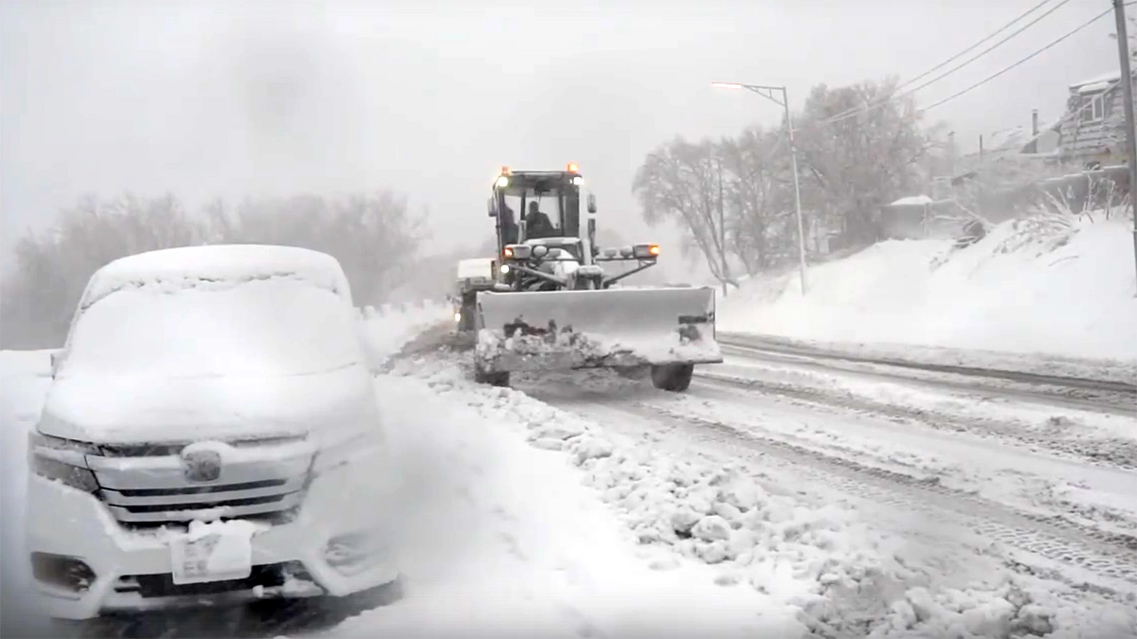 Последствия мощного снежного циклона на Камчатке