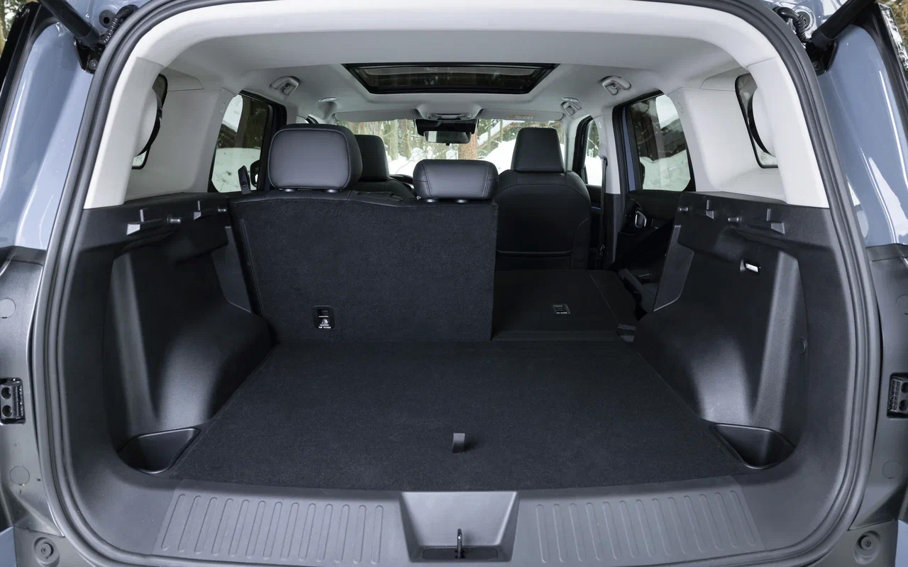 При трансформации второго ряда в&nbsp;Haval H3 образуется почти ровная полностью ровная погрузочная площадка