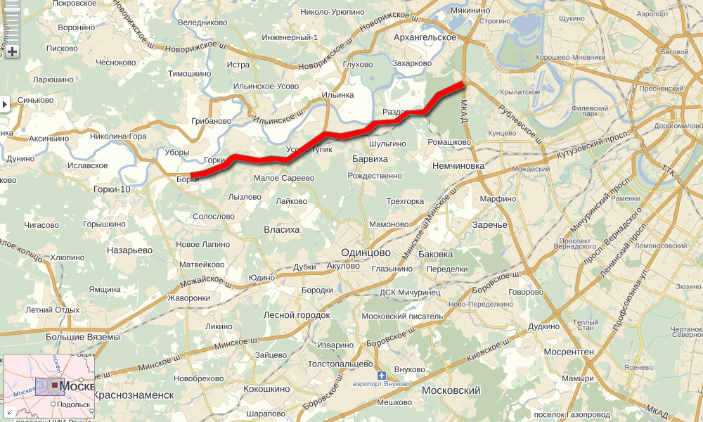 Шоссе сколько километров. Минское шоссе на карте Московской области. 25 Км Минского шоссе на карте Московской области. Карты Подмосковье Минское шоссе. Минское шоссе Одинцовский район карта.