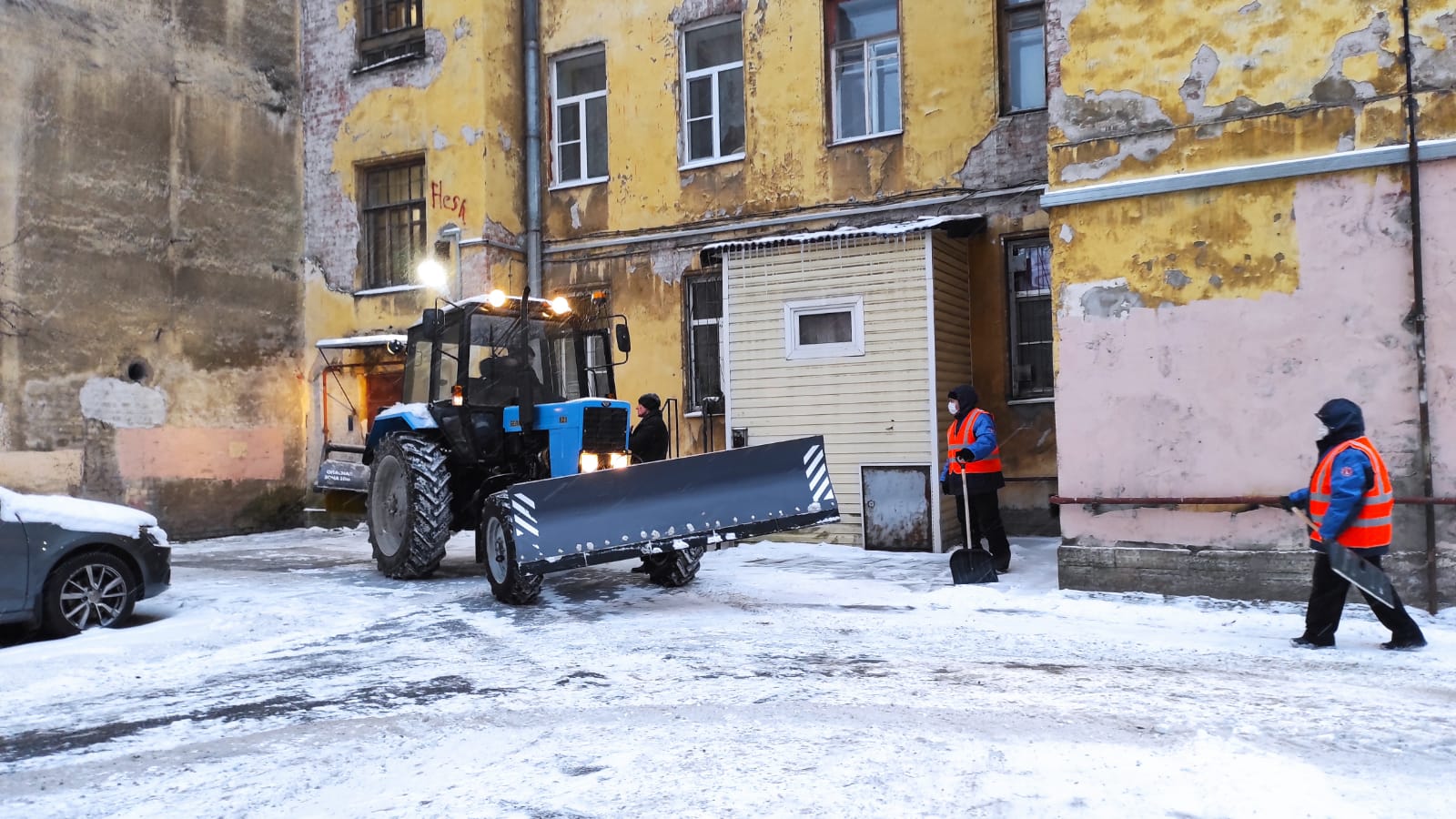 санкт петербург уборка снега