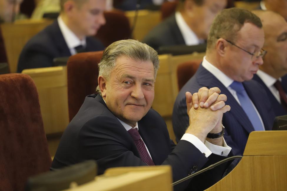 Андрей Шимкив, председатель областного парламента (Фото:&nbsp;пресс-служба Заксобрания Новосибирской области)
