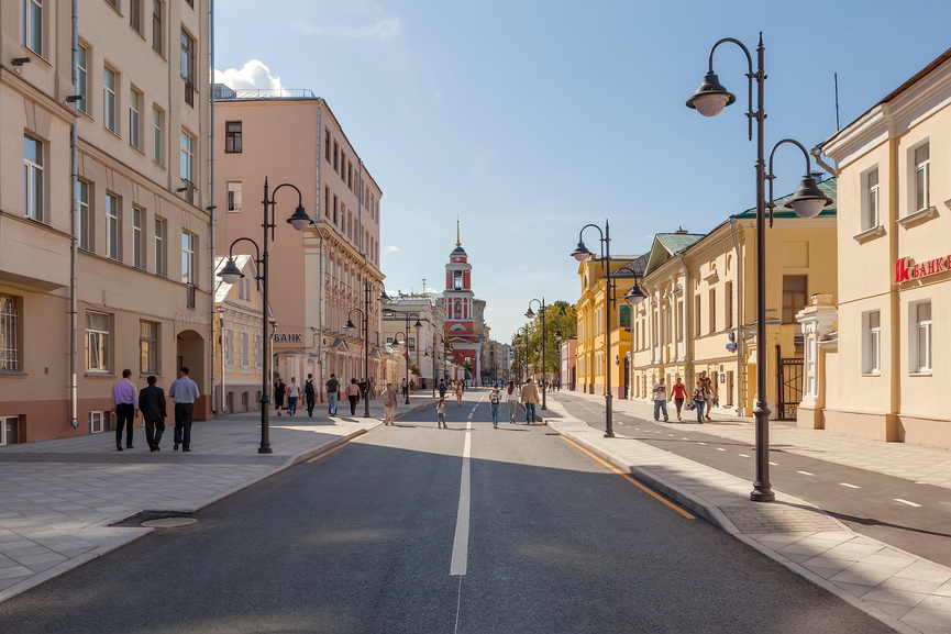 Пешеходная зона москва