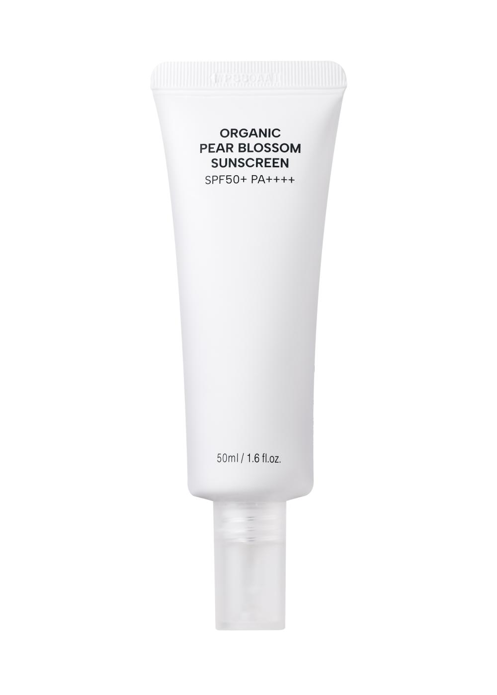 Увлажняющий солнцезащитный крем для лица с антиоксидантами и ферментами груши SPF 50+ Pear Blossom Sunscreen, Whamisa, 3353 руб. (ru.whamisa.com)