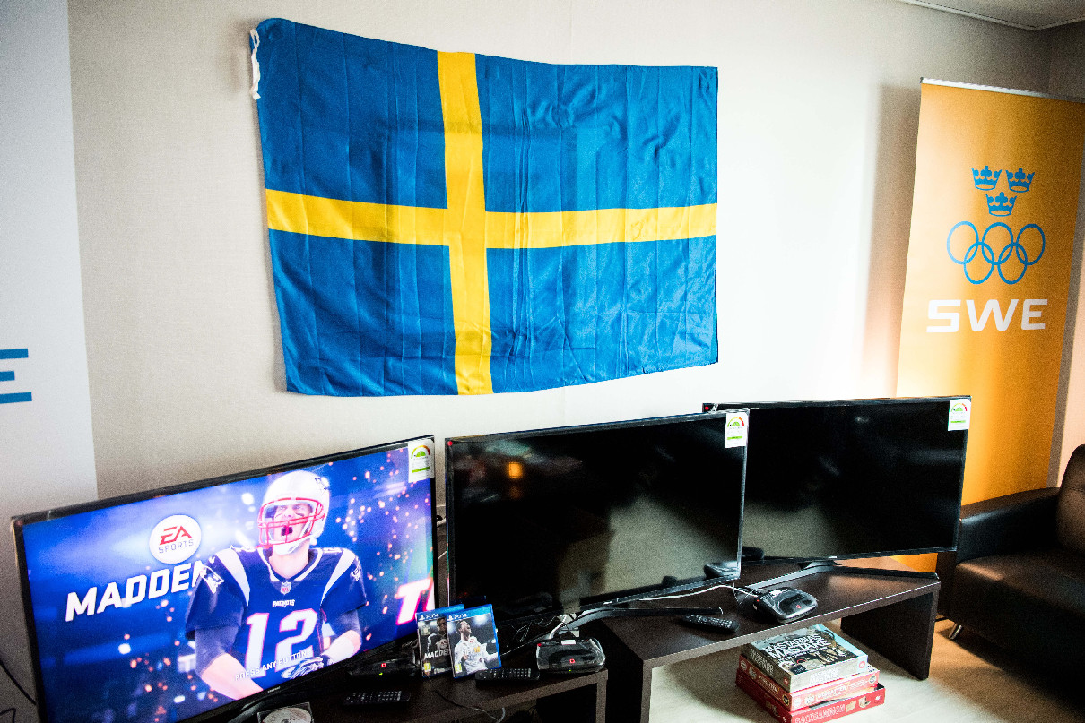 Комната одного из членов сборной Швеции