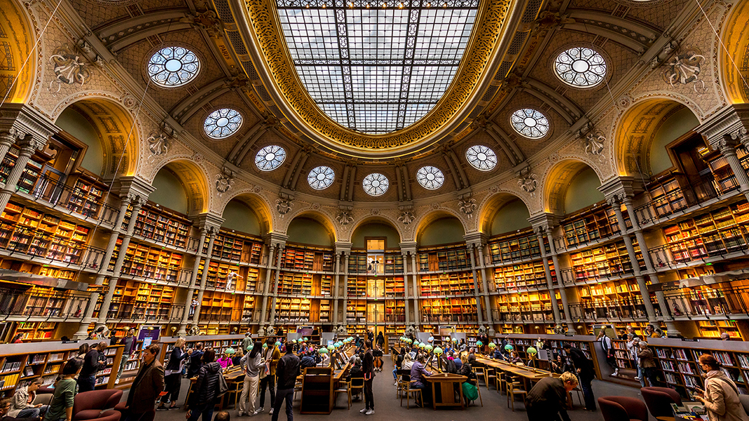 <p>Читальный зал Национальной&nbsp;библиотеки&nbsp;Франции, Париж</p>