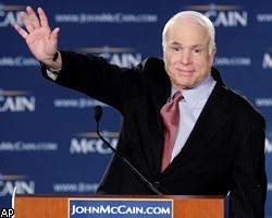 Дж.Маккейн за месяц собрал на президентскую кампанию $15 млн