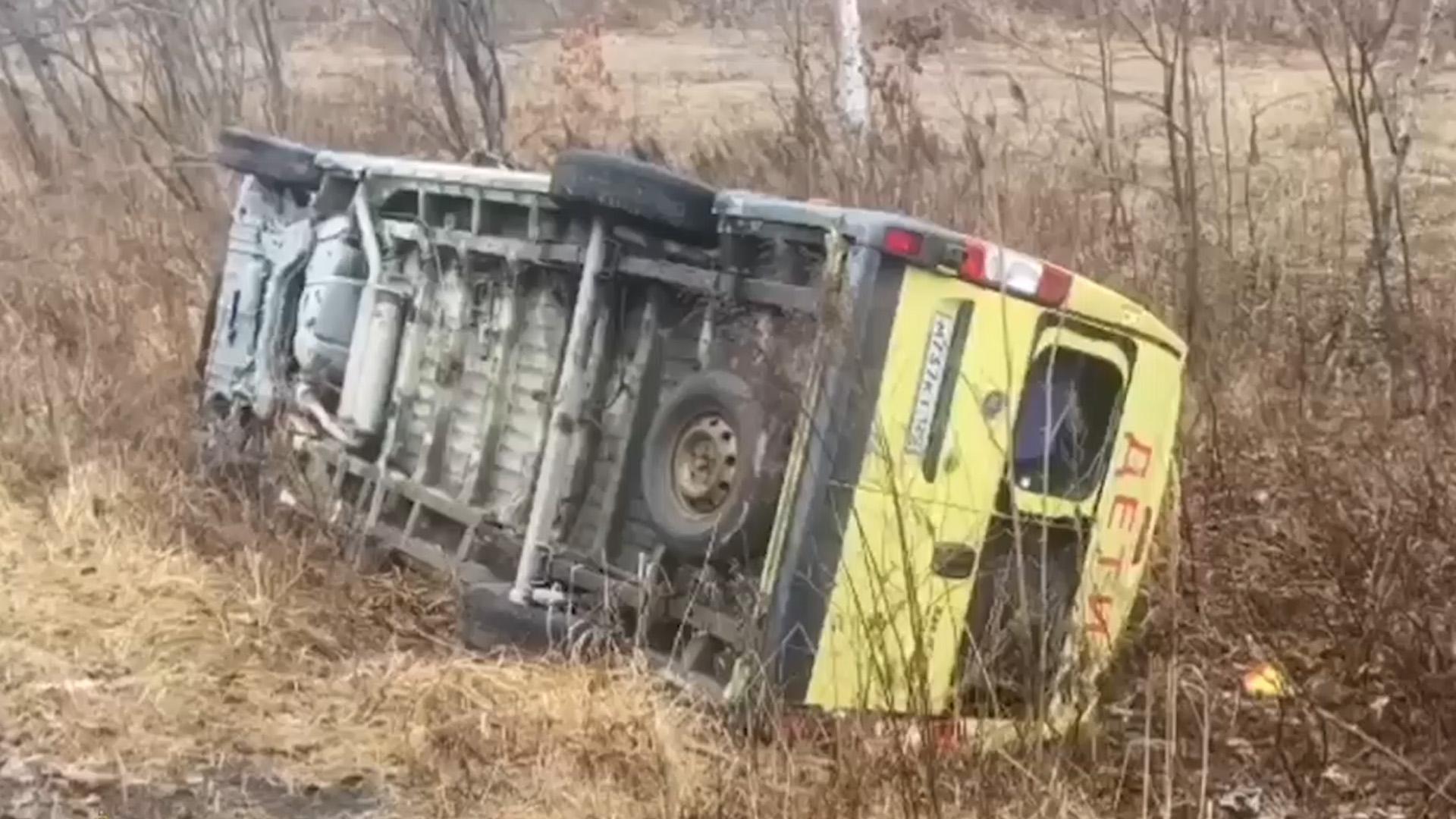 В Приморье, где перевернулся школьный автобус, произошло еще одно ДТП