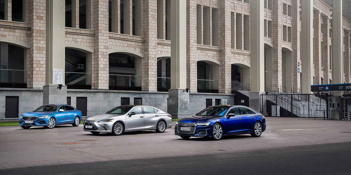 Признаки стиля. Lexus ES против Volvo S90 и Audi A6