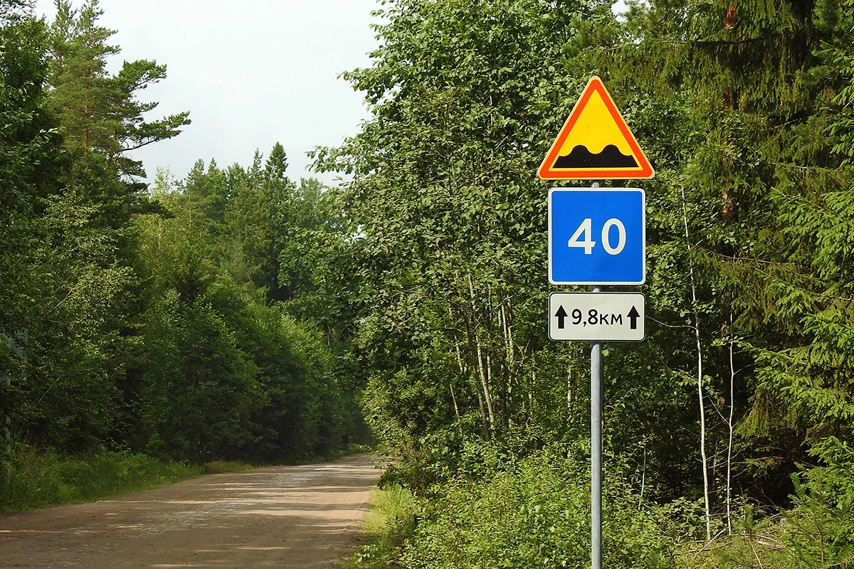 Знак 6.2.1 «Рекомендуемая скорость при проезде искусственной неровности»