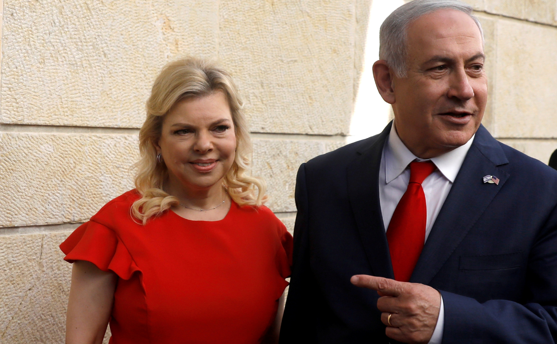 Биньямин Нетаньяху с женой Сарой


