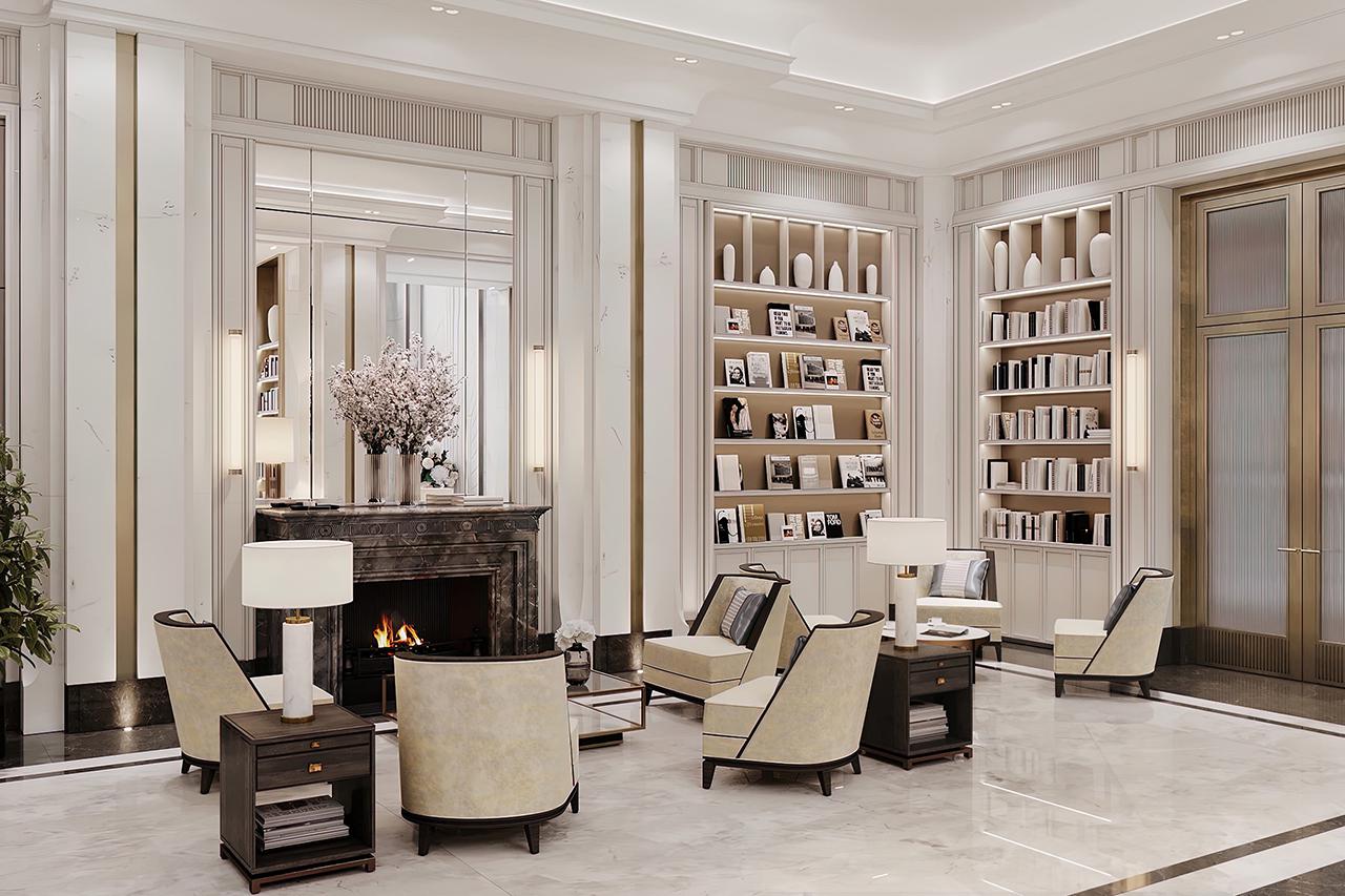 Гранд-лобби в башне Five Towers