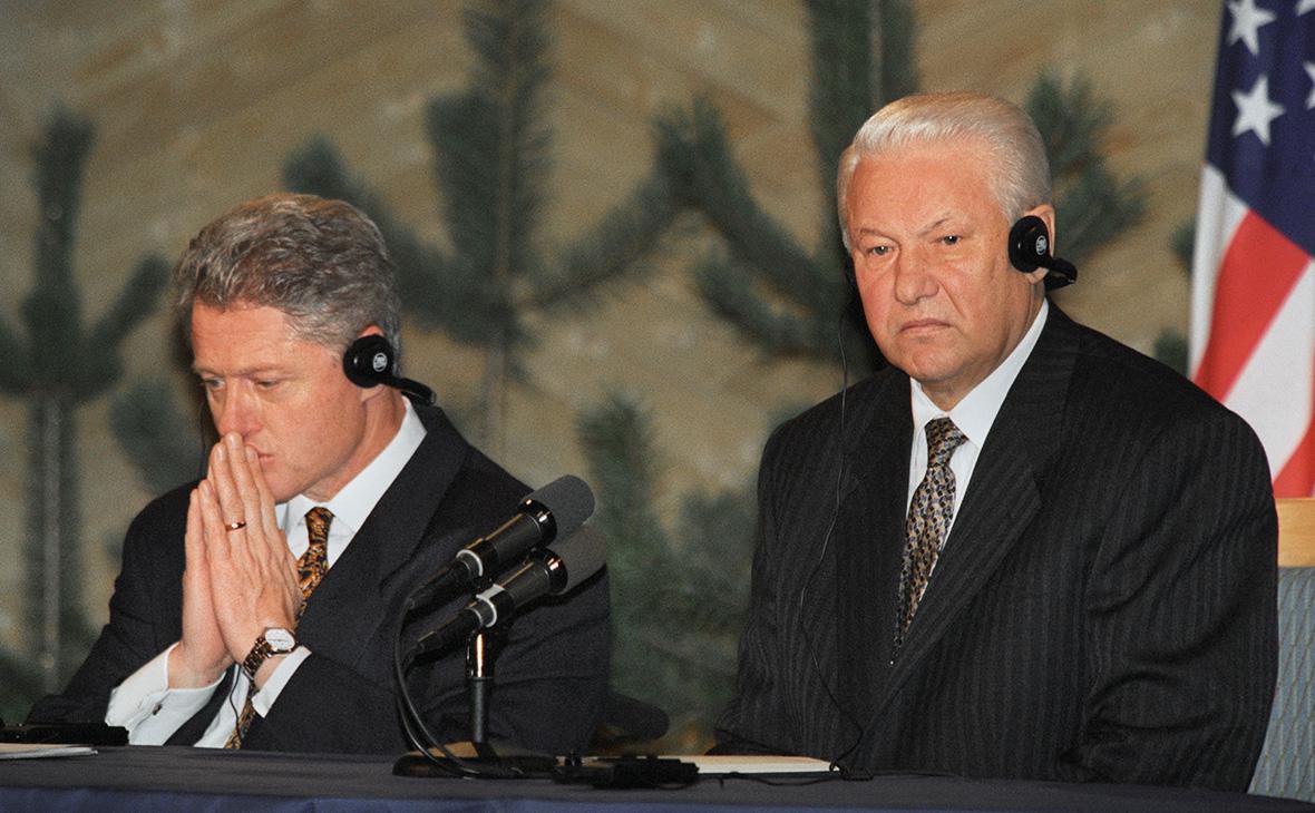 Билл Клинтон и Борис Ельцин, 1997 год