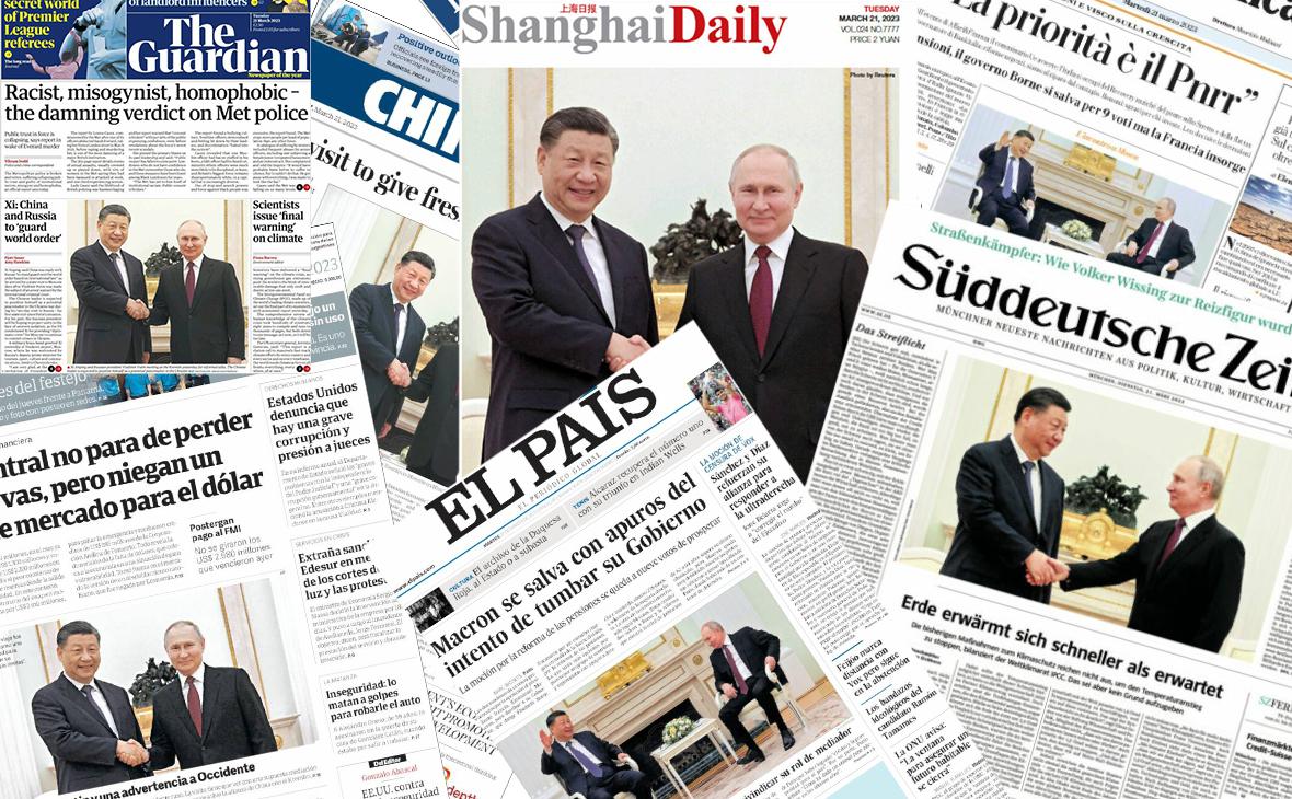 «Прагматичный миротворец» и лучший друг: мировые СМИ о визите Си в Москву