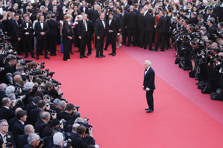 Мартин Скорсезе на красной ковровой дорожке Каннского кинофестиваля, 2018 год