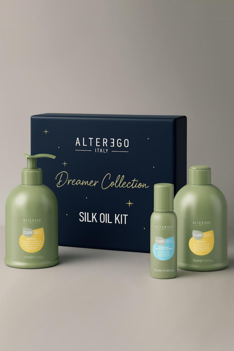 Набор для ухода за волосами Curego Silk Oil Kit Natale 1 Kit, Alterego, 6660 руб. (alteregoitaly.ru)