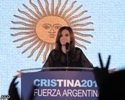 Президент Аргентины Кристина Киршнер победила в борьбе за второй срок