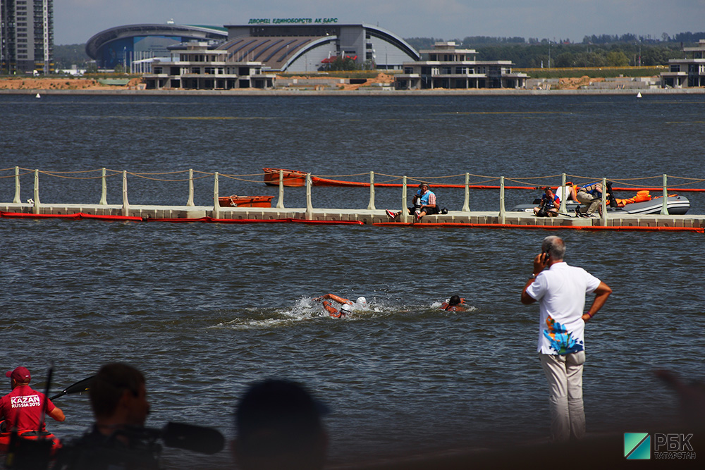Плавание на открытой воде : командные соревнования на 5 км