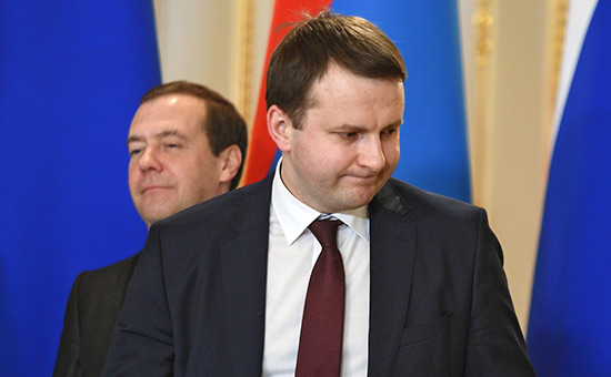 Дмитрий Медведев (слева) и&nbsp;Максим Орешкин


