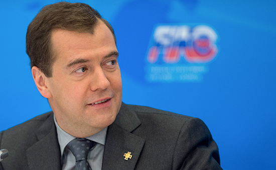 Председатель правительства РФ Дмитрий Медведев на заседании Консультативного совета по иностранным инвестициям (КСИИ). Архивное фото