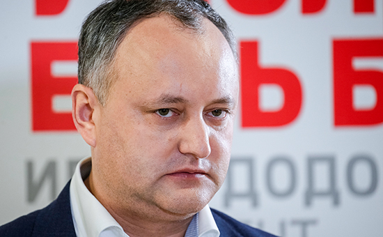 Кандидат от&nbsp;Партии социалистов Республики Молдова Игорь Додон
