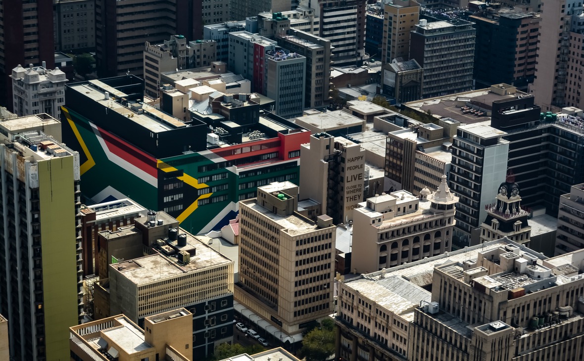 Вид на центральную часть столицы ЮАР&nbsp;&mdash; город Йоханнесбург