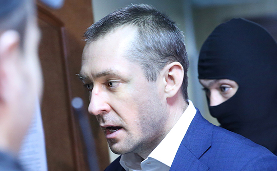 Дмитрий Захарченко ​в Пресненском суде перед&nbsp;началом рассмотрения ходатайства о&nbsp;продлении срока его ареста
