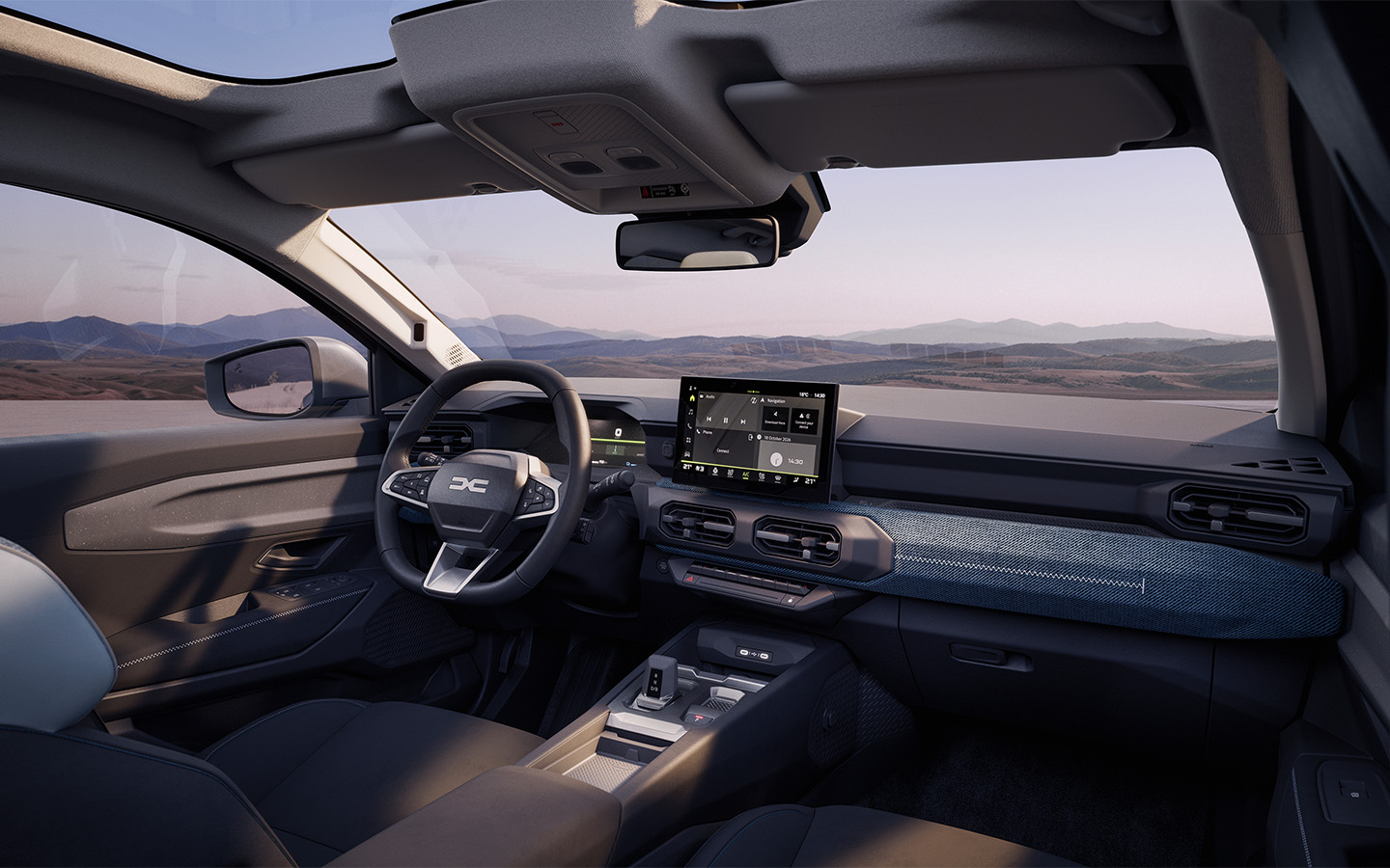 Dacia Striker готов похвастаться широким спектром опций комфорта и систем безопасности. В интерьере органично сочетается эргономика с минимализмом