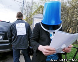 В Москве задержаны 10 участников акции "синих ведерок"