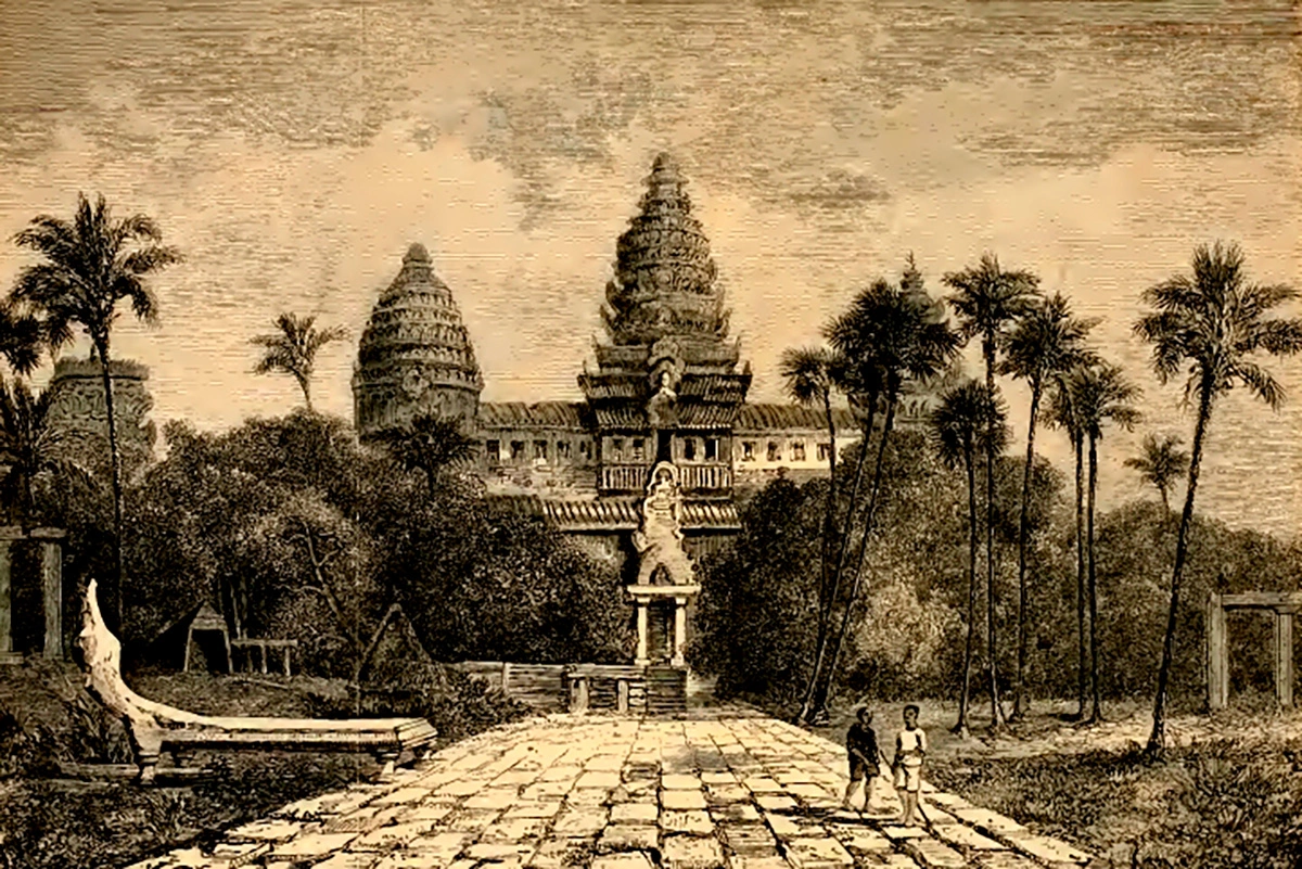 Храм-гора Ангкор-Ват. 1860 год