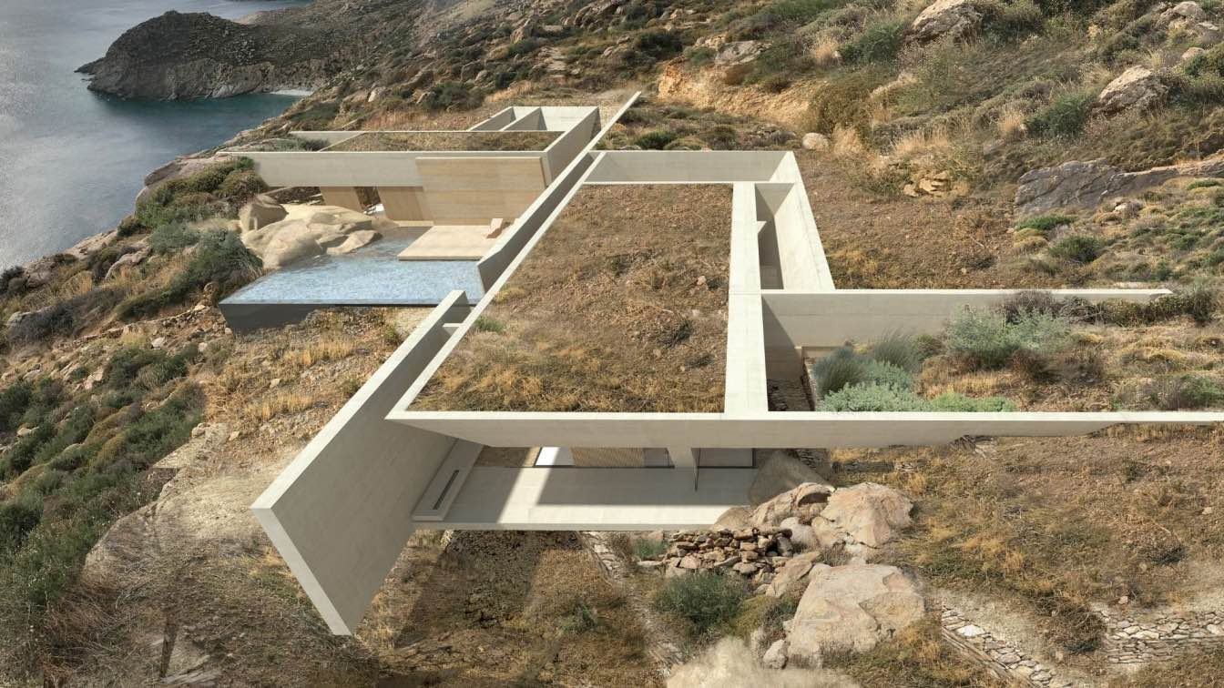 Дом на скале на острове Серифос, Греция