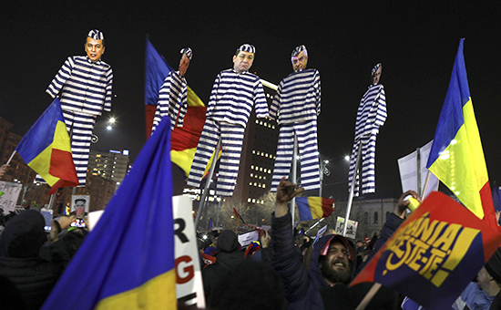 Массовые акции протеста в&nbsp;Румынии

​