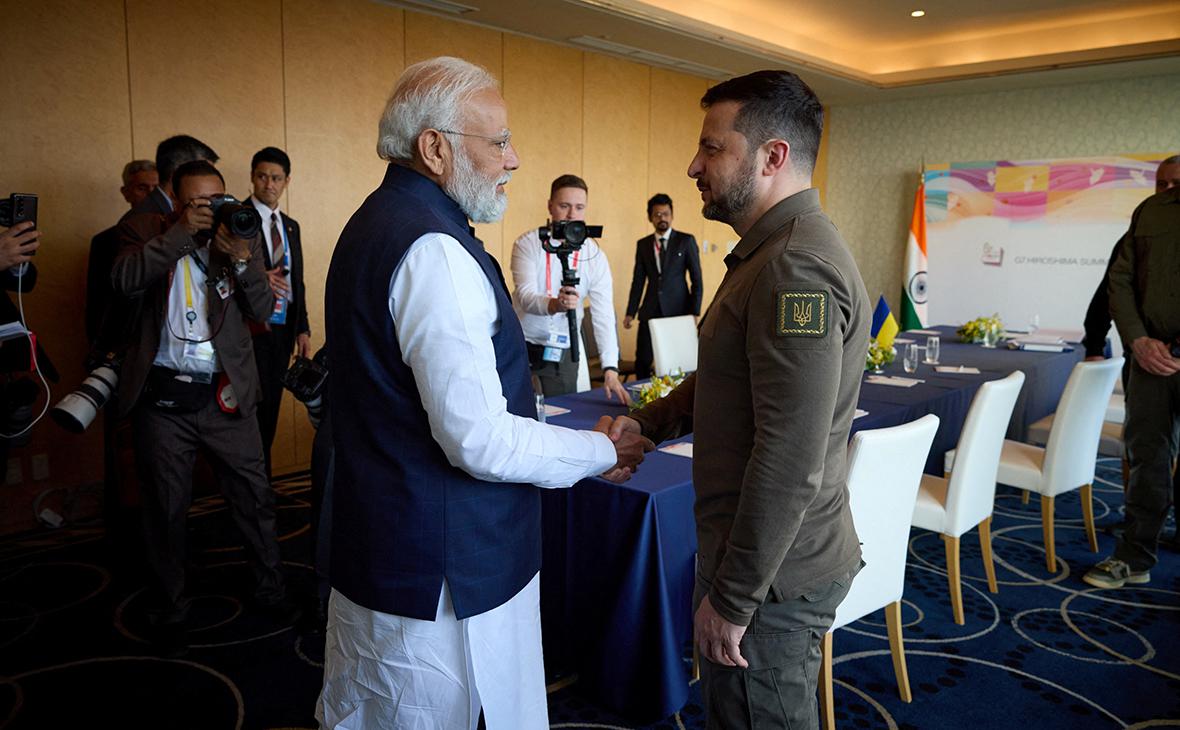 Зеленский впервые с начала боевых действий встретился с премьером Индии